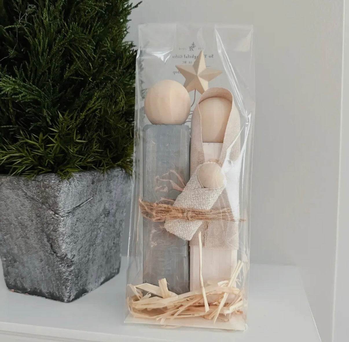 Wooden Hand Made Nativity Set✨