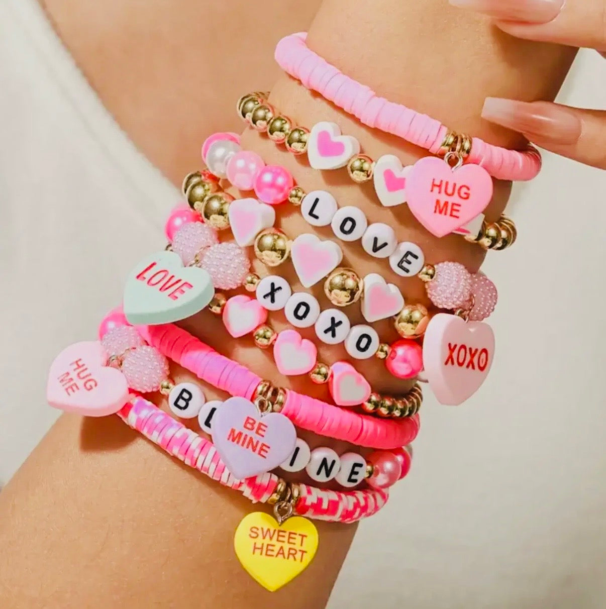 Valentines Day Stack Bracelet (9)