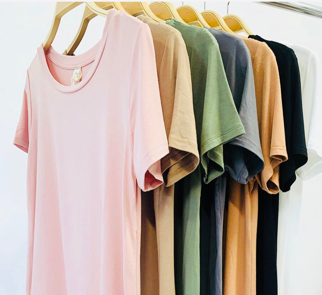 Bamboo Class Flare Bottom Tee