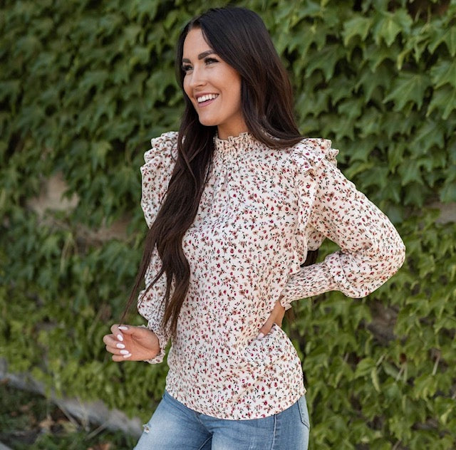 Angela Floral Blouse