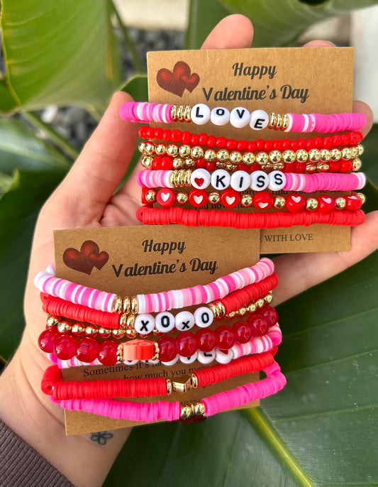 Valentines Day Bracelet Stack