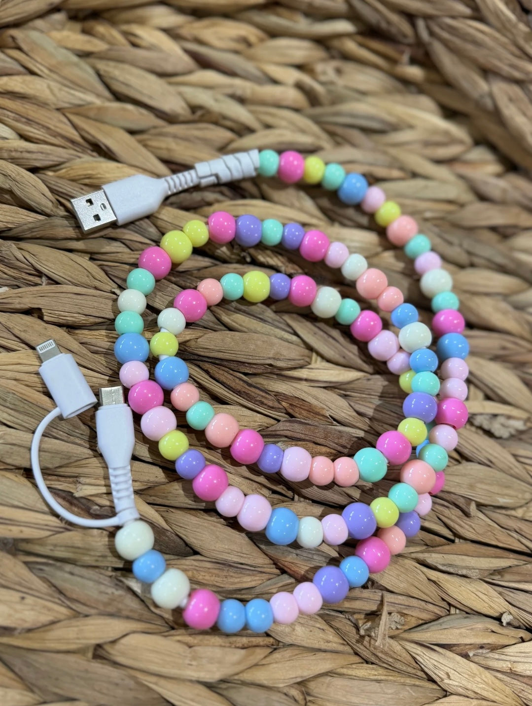 Beaded Phone Charger (2 charger types)