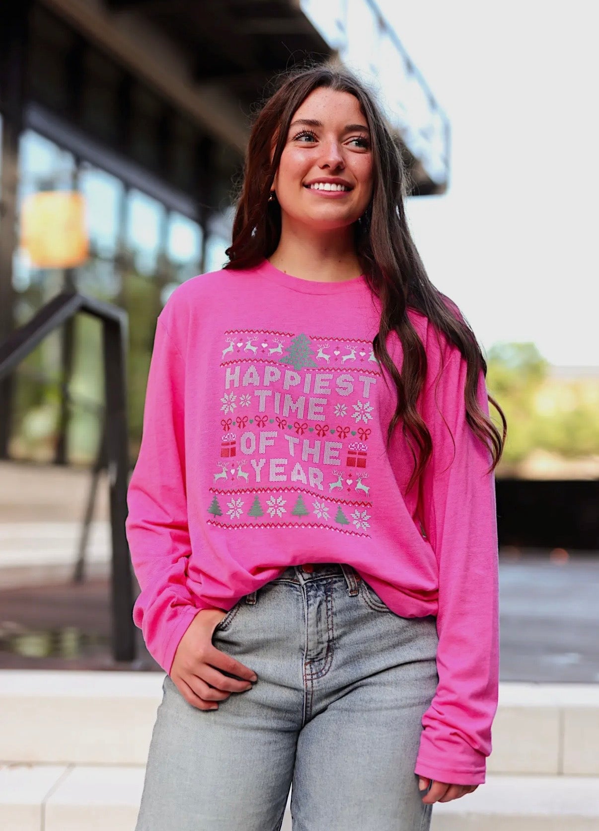Happiest Time of the Year💗 Long Sleeve Top