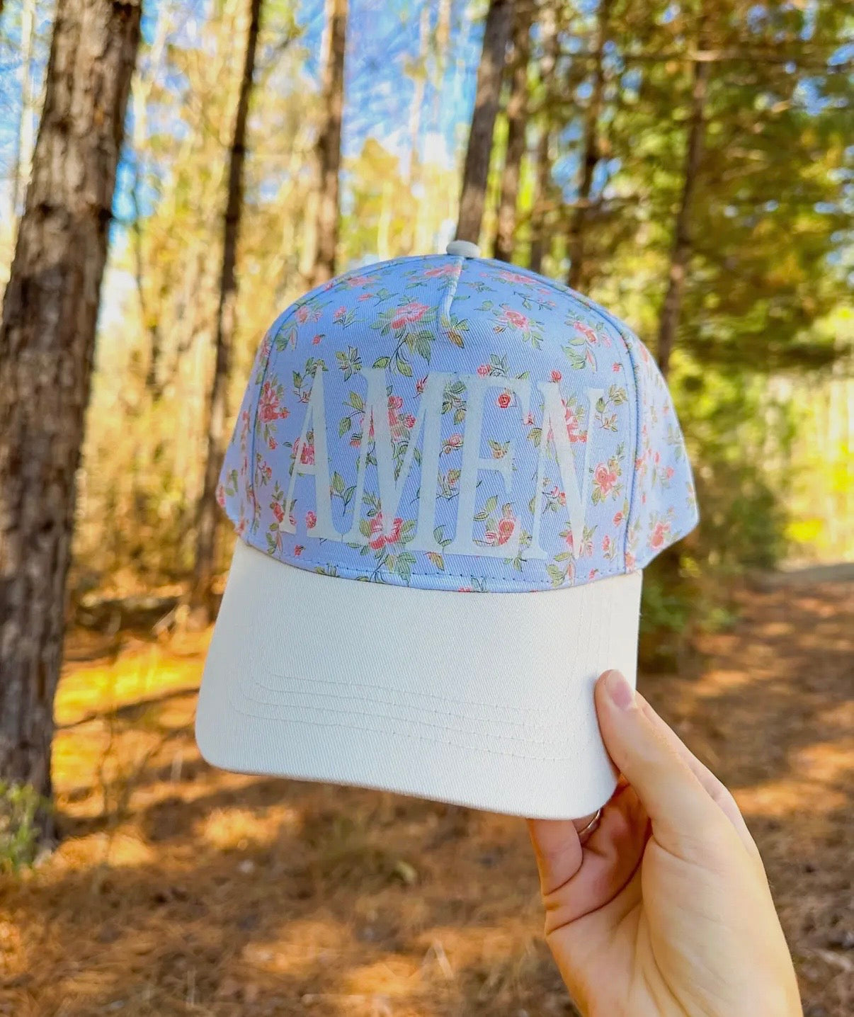 Amen Floral Trucker Hat