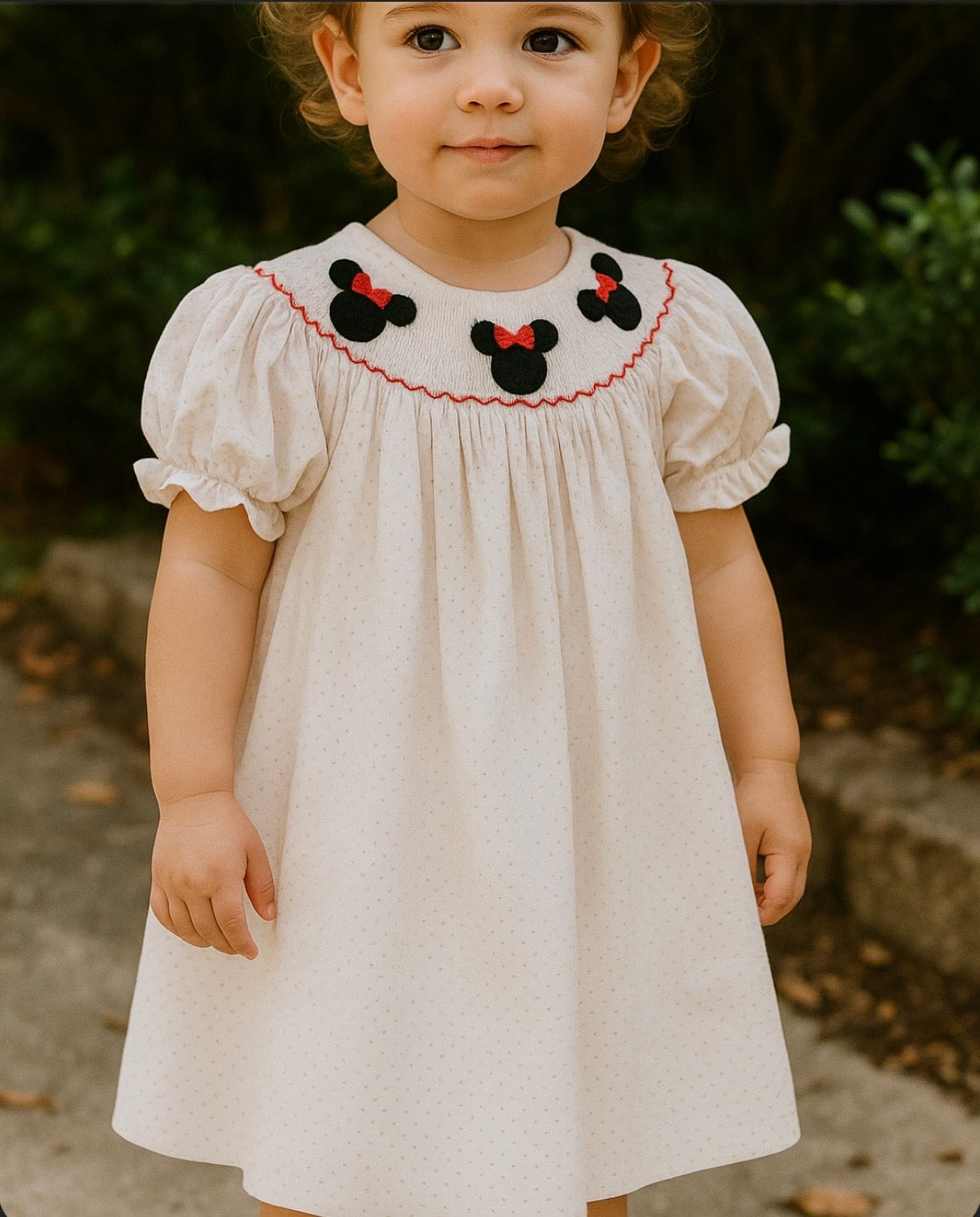 Oh Tootles! Bow Bishop Dress (Ears and Bows Collection)