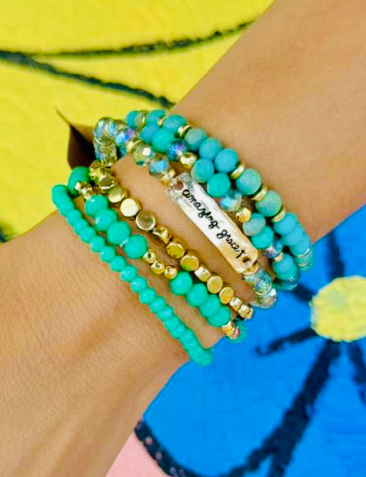 Amazing Grace Bracelet Stack