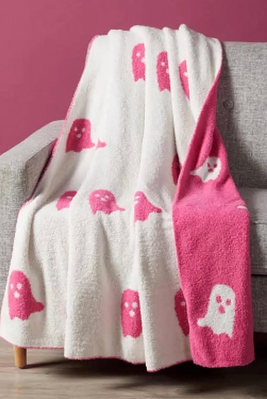 Boo Blanket Reversible Ghost