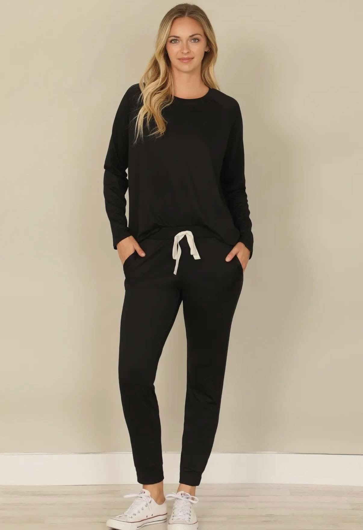 Black Super Soft Jogger Set