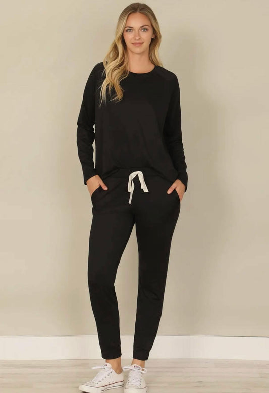Black Super Soft Jogger Set