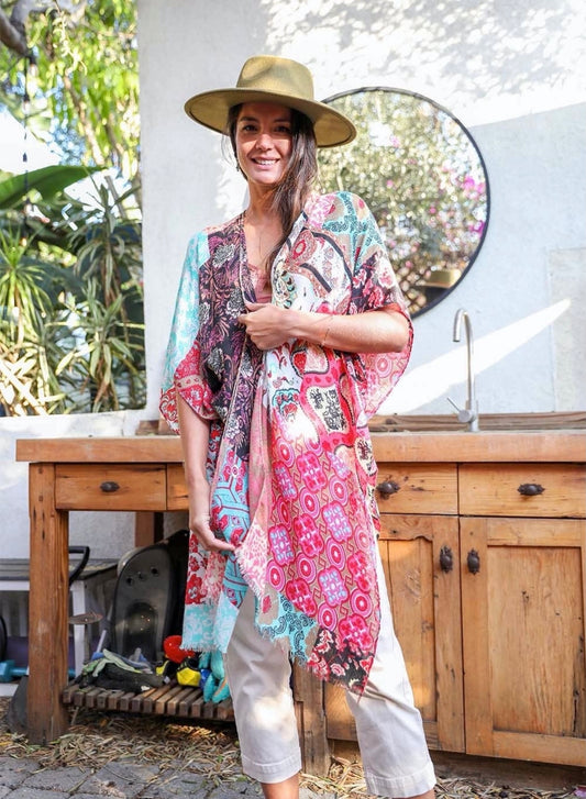 Boho Floral Kimono