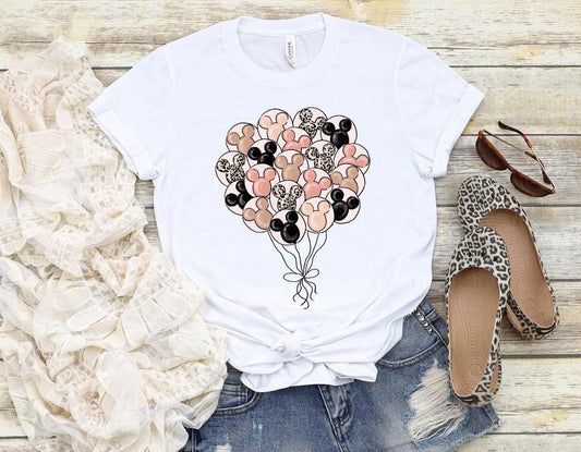 Peachy Mickey Balloon Tee