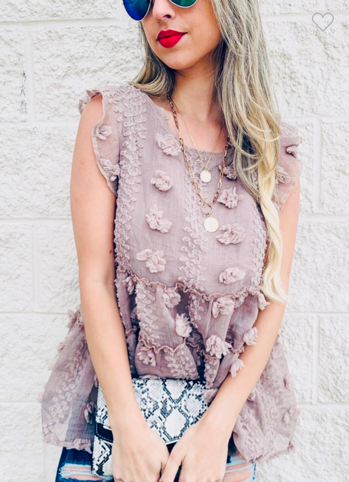 Lavender Pom Top