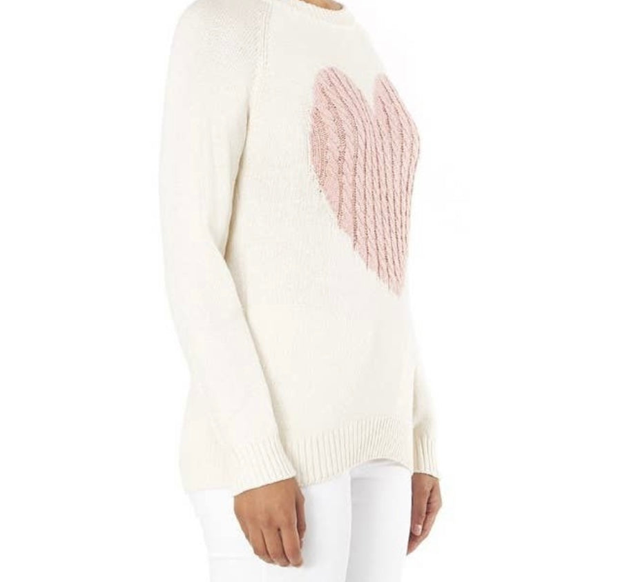 Love Heart Roundneck Pullover