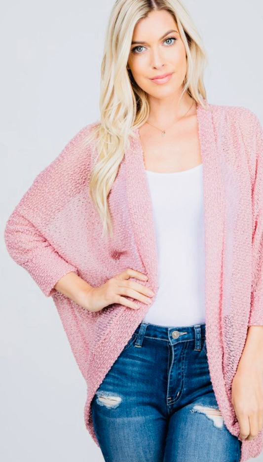 Mauve Knit Cardigan