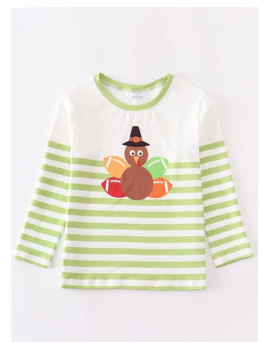 Stripes Thanksgiving Football Shirt