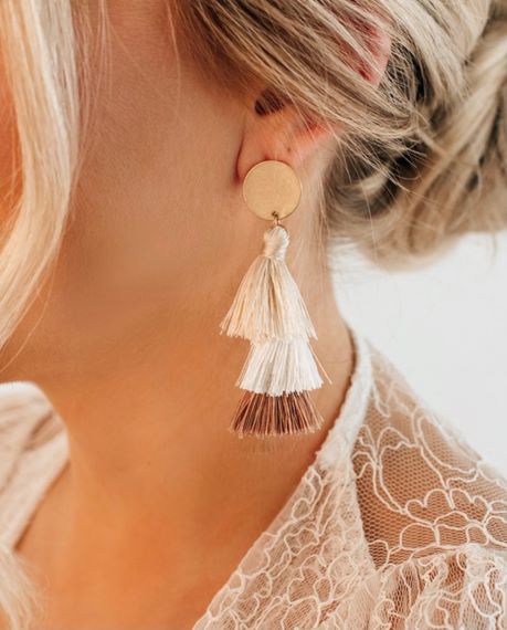 Boho Tassel Stud Earring