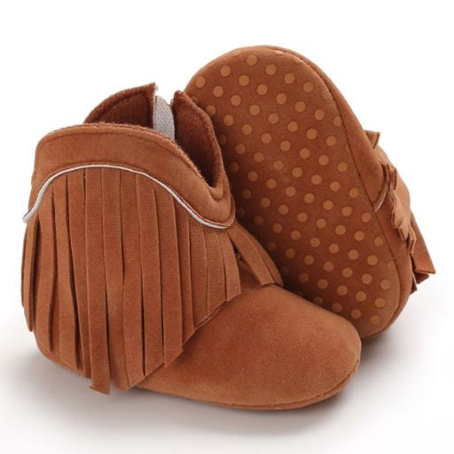 Fringe/Tassel Baby Boots