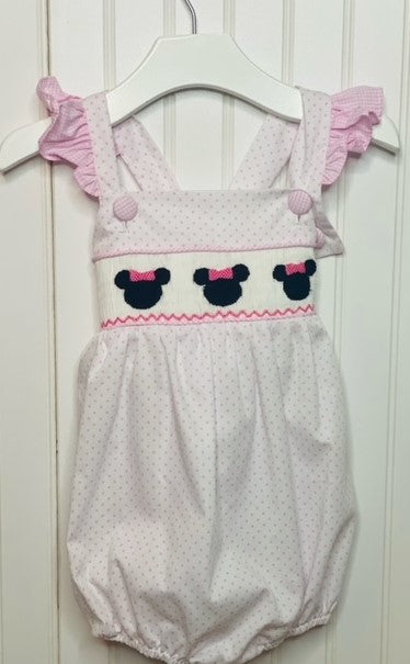 Oh Tootles!  Romper Ruffle Girl's Bubble (Ears and Bows Collection)