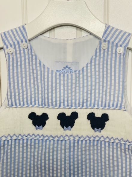 Oh Tootles! Bow Boys Shortalls (Ears and Bows Collection)