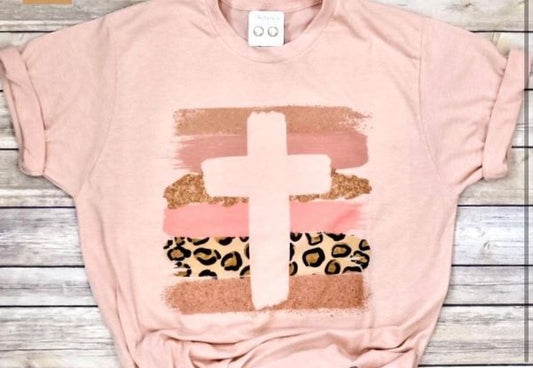 Brushstroke Cross Tee