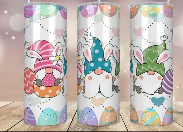 Easter Gnome Spring 20 Oz Tumbler With Straw 