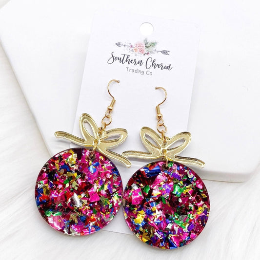 Confetti Ornament Christmas Earrings