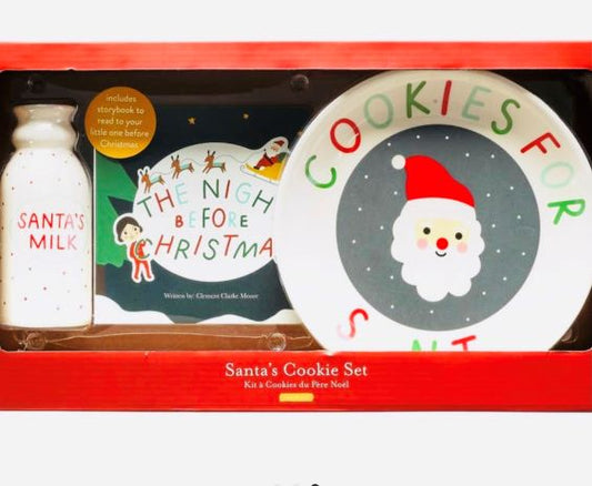 Our "Merry Santa" Cookies, Milk and Christmas Eve Book Set