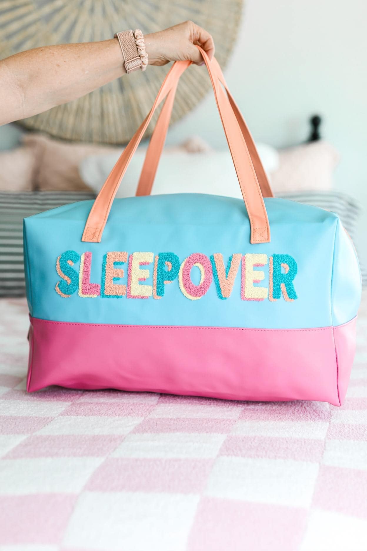 Sleepover Chenille Patch Bag - Large