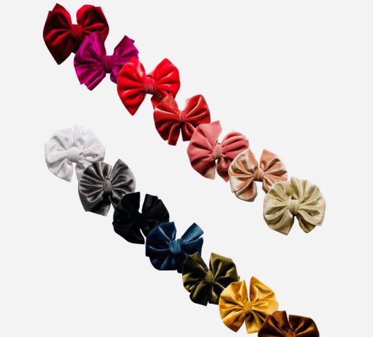 Velvet Stretch Head Bows