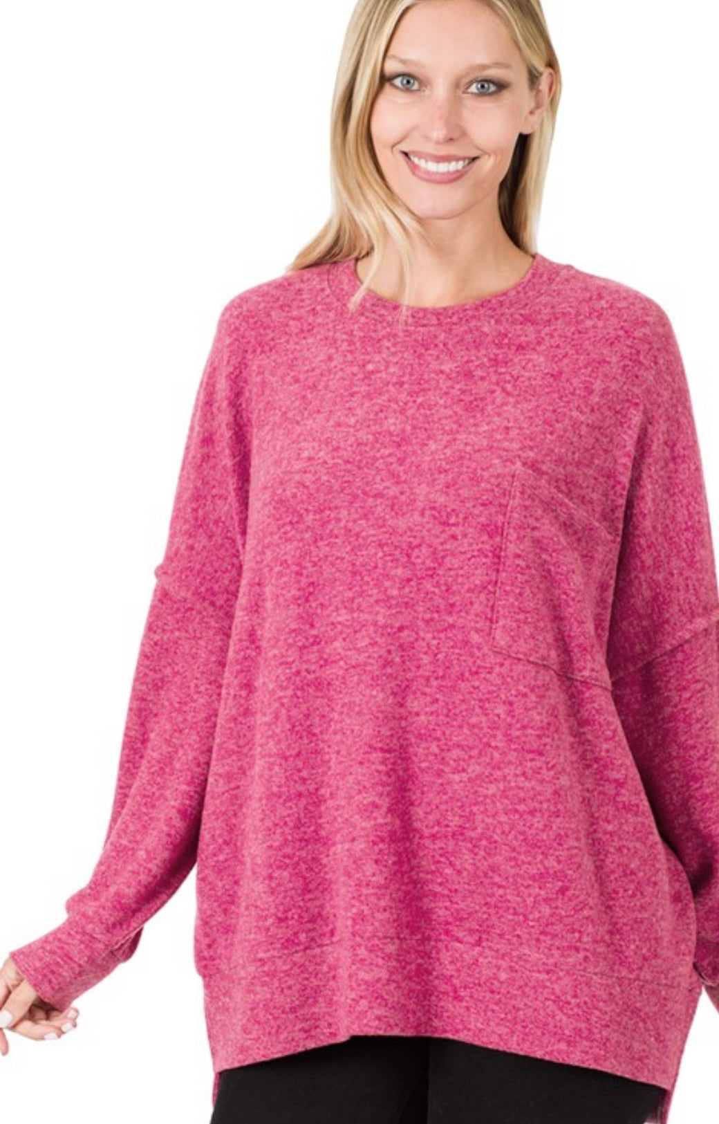 Cranberry Kelly Oversized Pullover